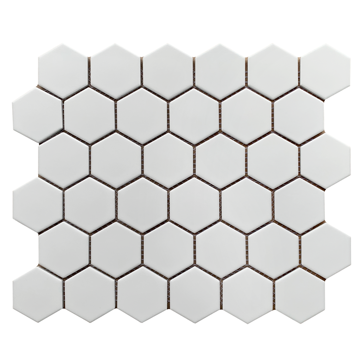 Rickert Tile - White 2&quot; Hex Porcelain Mosaic