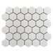 Rickert Tile - White 2 in. Hexagon Porcelain Mosaic