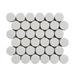 Rickert Tile - White 2" Round Porcelain Mosaic
