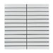 Rickert Tile - White 1 in. x 6 in. Stack Porcelain Mosaic