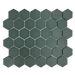 Rickert Tile - Olive Green 2" Hex Porcelain Mosaic