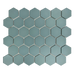 Rickert Tile - Green 2" Hex Porcelain Mosaic