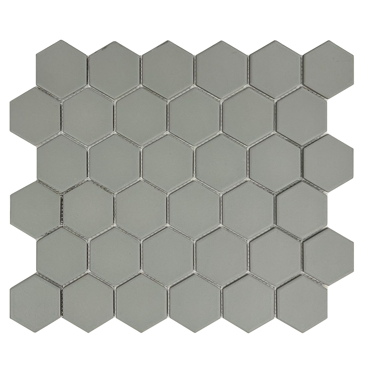 Rickert Tile - Sage 2&quot; Hex Porcelain Mosaic