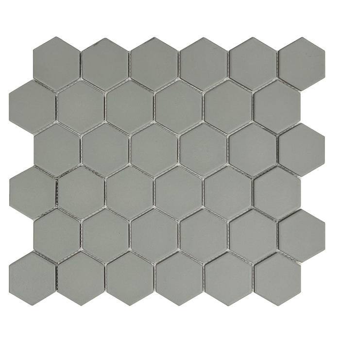 Rickert Tile - Sage 2" Hex Porcelain Mosaic