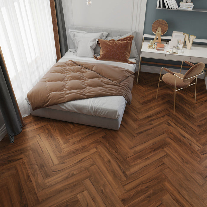 Inhaus - Lamdura - Manor Herringbone Laminate - Lyndhurst Room scene