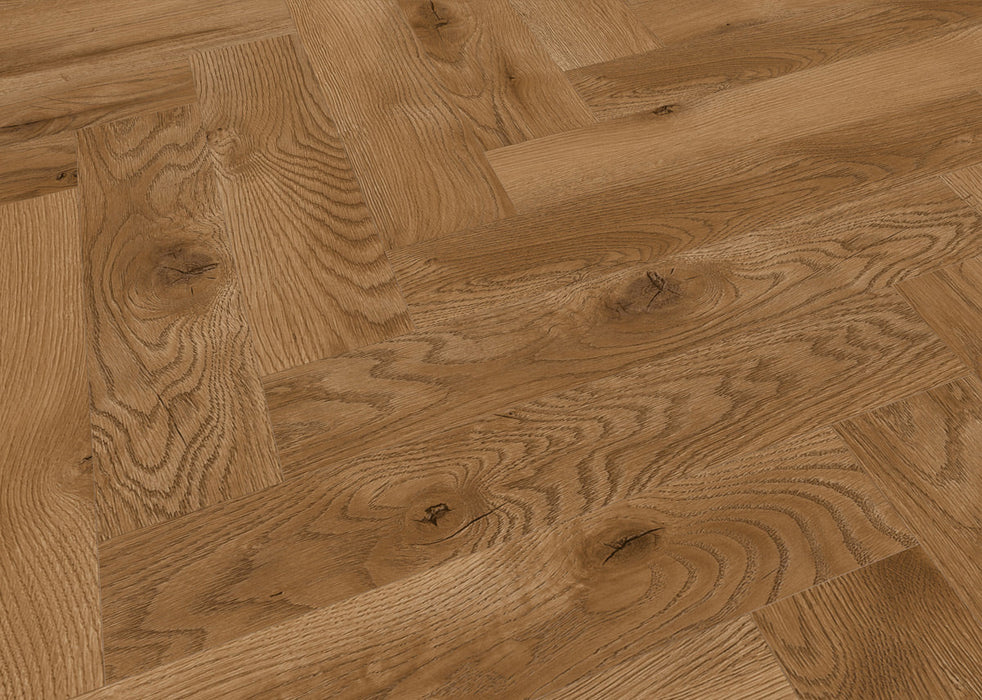 Inhaus - Lamdura - Manor Herringbone Laminate - Graceland Close View