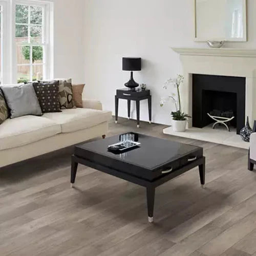 Mohawk - Arrington 6 in. x 36 in. Luxury Vinyl Plank - Gotham Gray Installed