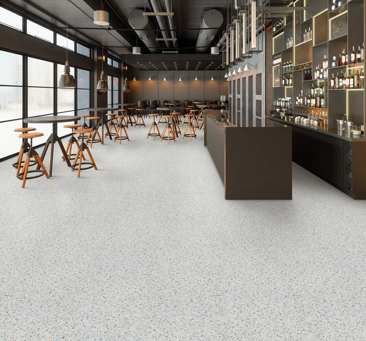 Happy Feet - Quarry Tile LVT - Terrazzo HF1305 Room scene