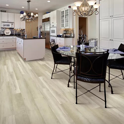 Mohawk - SolidTech Select - Founder's Trace 7 in. x 48 in. - Iced Chardonnay - Room Scene