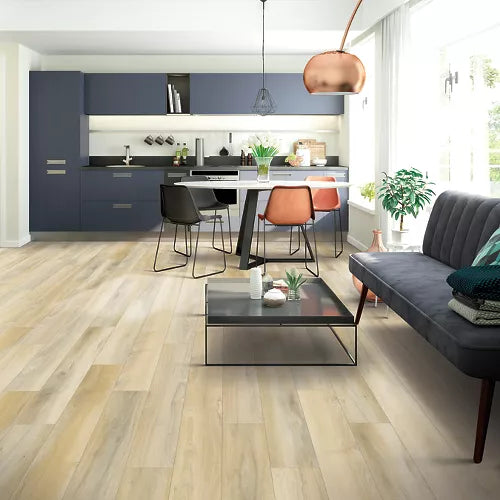 Mohawk - SolidTech Select - Founder's Trace 7 in. x 48 in. - Shoreline - Room Scene