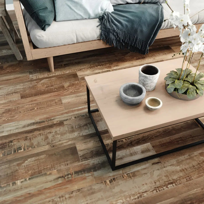 CALI Floors - Windansea Collection - 7.25 in. x 48 in. SPC Flooring - Redefined Pine Room Scene 2