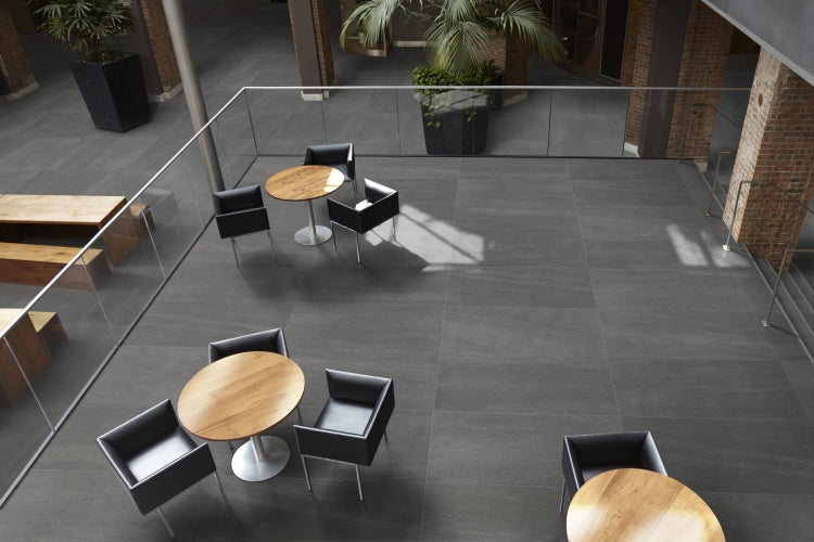 Elysium - Basalt Series - 12 in. x 24 in. Chiseled Grip R11 Porcelain Tile - Graphite