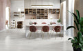 Elysium - Akoya Series - 24 in. x 48 in. Matte Rectified Porcelain Tile - Silver floor installation