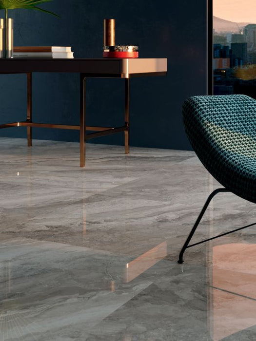 Elysium - Mystic 12 in. x 24 in. Polished Rectified Porcelain Tile - Beige - Room Scene