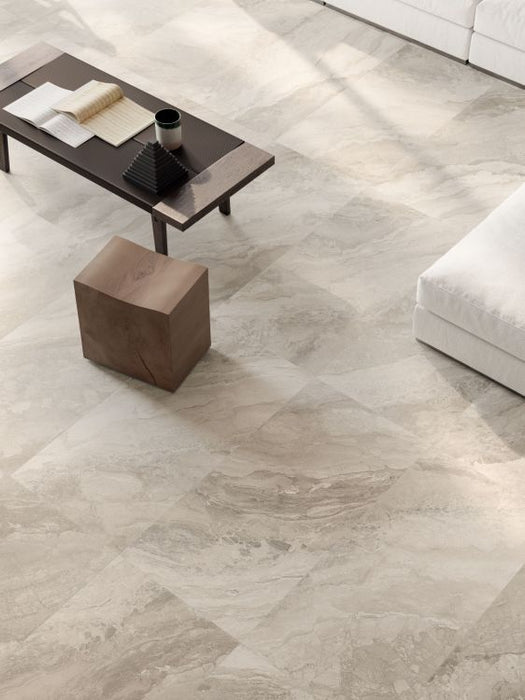 Elysium - Mystic 12 in. x 24 in. Matte Rectified Porcelain Tile - Beige room Scene