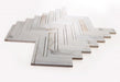 Elysium - Diana Herringbone Calacatta 11 in. x 11.75 in. Marble Mosaic