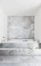 Elysium - Reves Series - 24 in. x 24 in. Matte Rectified Porcelain Tile - Bleu floor and wall installation