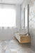 Elysium - Reves Series - 32 in. x 71 in. Glossy Rectified Porcelain Tile - Bleu floor and wall installation