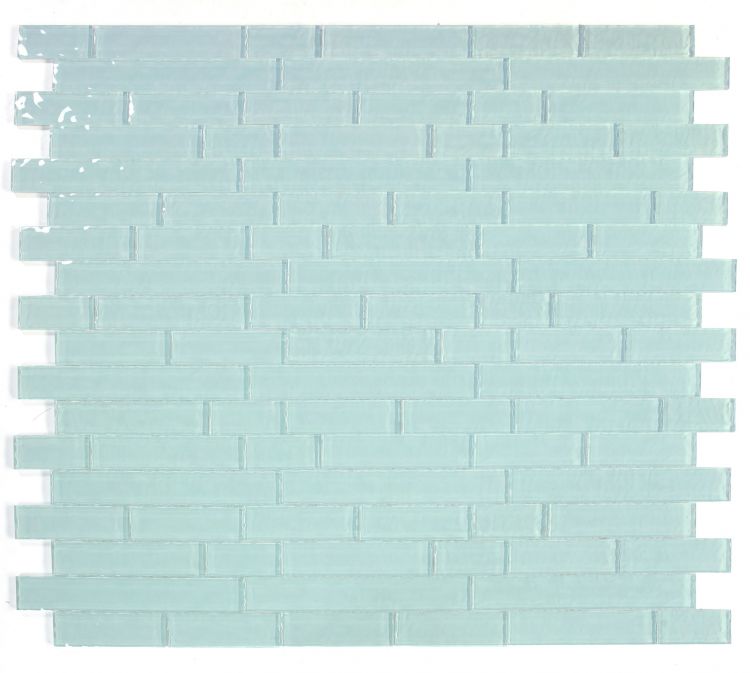 Elysium - Ripple 11.75 in. x 11.75 in. Glass Mosaic - Turquoise