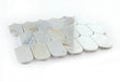 Elysium - Piano 10 in. x 11.75 in. Marble Mosaic - Calacatta Gold