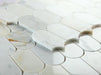 Elysium - Piano 10 in. x 11.75 in. Marble Mosaic - Calacatta Gold