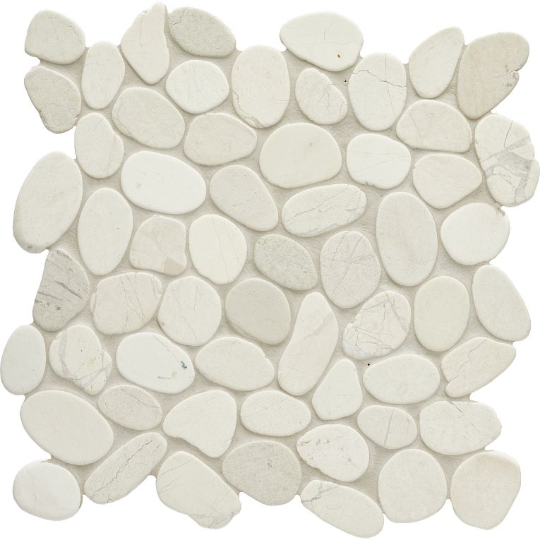 Arizona Tile - Flat Pebble Mosaic - Ivory