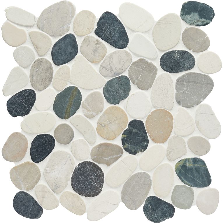 Arizona Tile - Flat Pebble Mosaic - Cool Blend