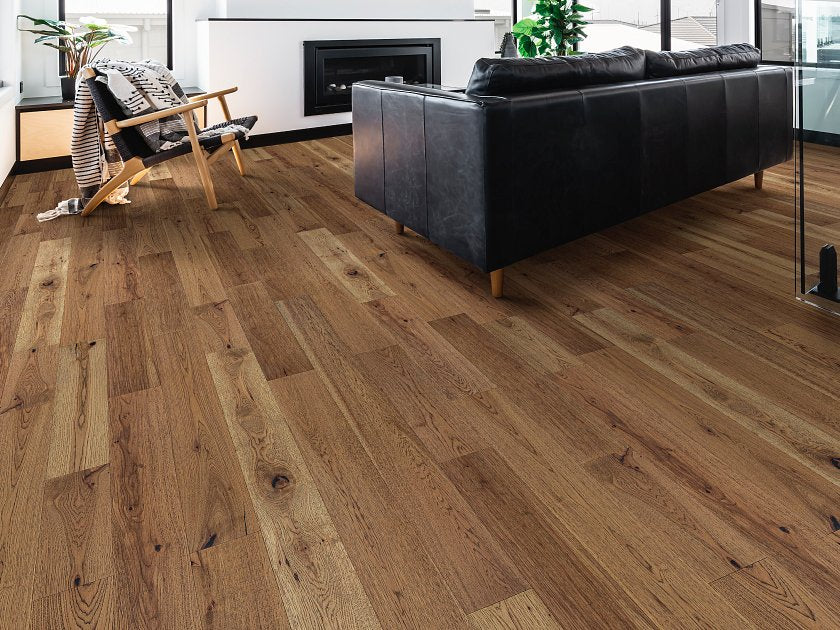 Anderson Tuftex Hardwood - Imperial Pecan - Engineered Hickory Hardwood - Wheat floor installation