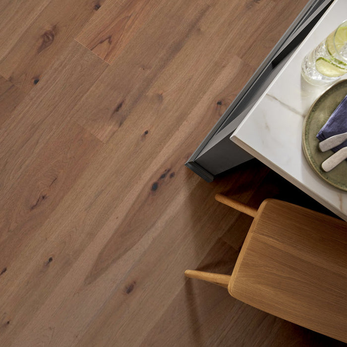 Anderson Tuftex Hardwood - Imperial Pecan - Engineered Hickory Hardwood - Fawn floor installation