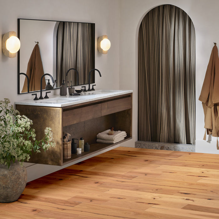 Anderson Tuftex Hardwood - Imperial Pecan - Engineered Hickory Hardwood - Harvest floor installation