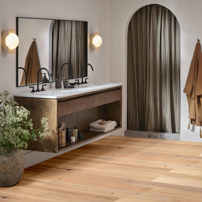 Anderson Tuftex Hardwood - Imperial Pecan - Engineered Hickory Hardwood - Linen floor installation