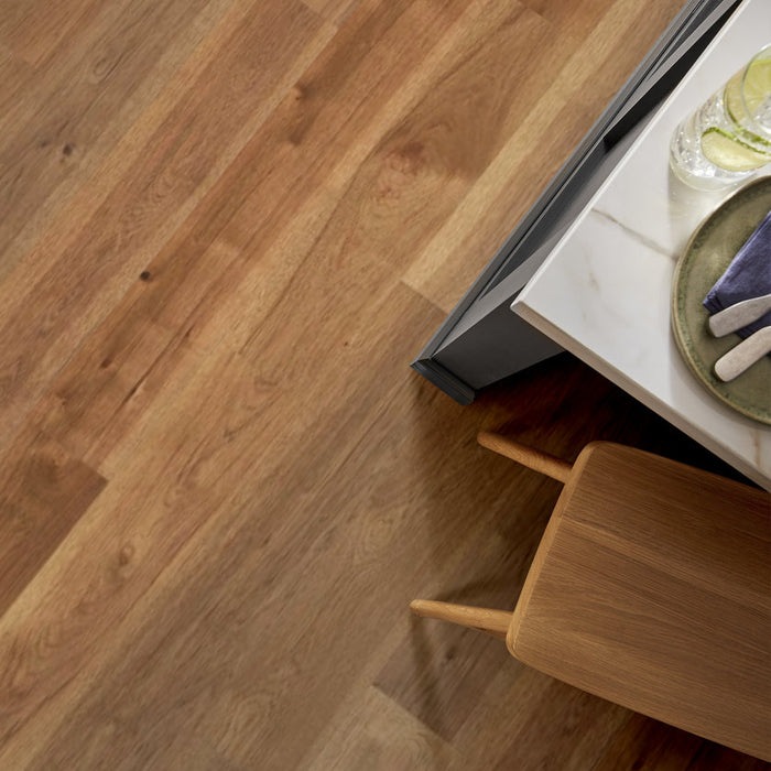 Anderson Tuftex Hardwood - Imperial Pecan - Engineered Hickory Hardwood - Wheat floor installation