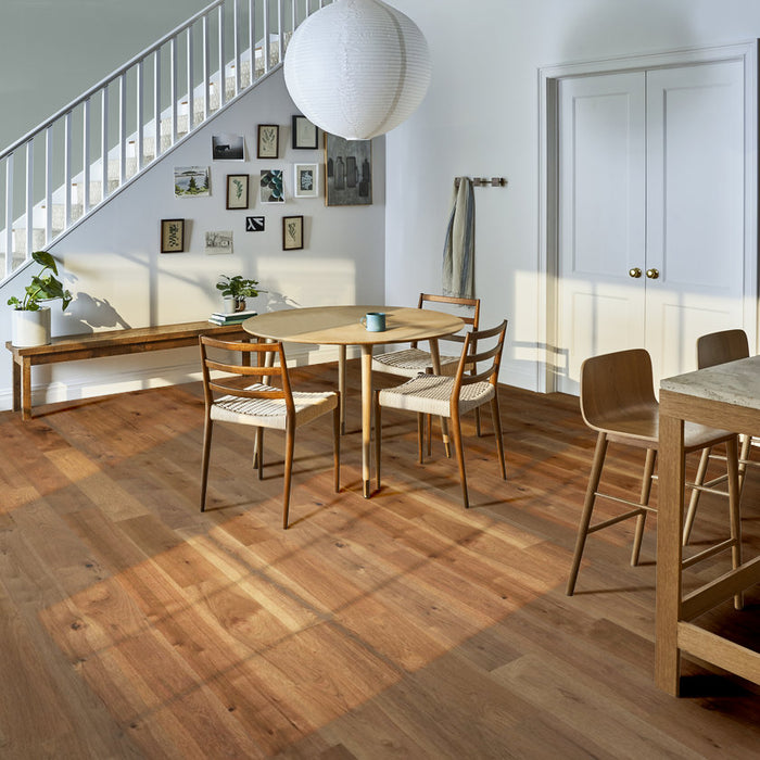 Anderson Tuftex Hardwood - Imperial Pecan - Engineered Hickory Hardwood - Wheat floor installation