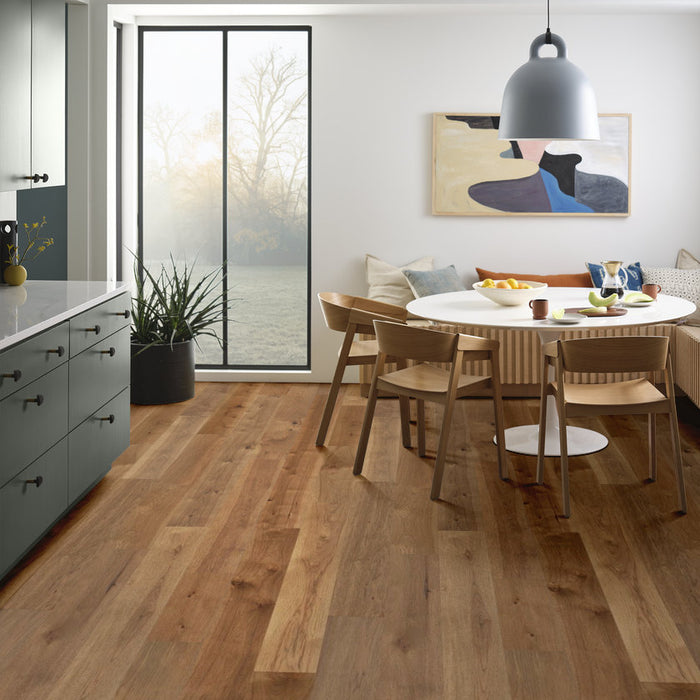 Anderson Tuftex Hardwood - Imperial Pecan - Engineered Hickory Hardwood - Wheat floor installation