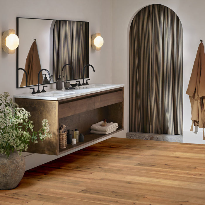 Anderson Tuftex Hardwood - Imperial Pecan - Engineered Hickory Hardwood - Flaxen floor installation