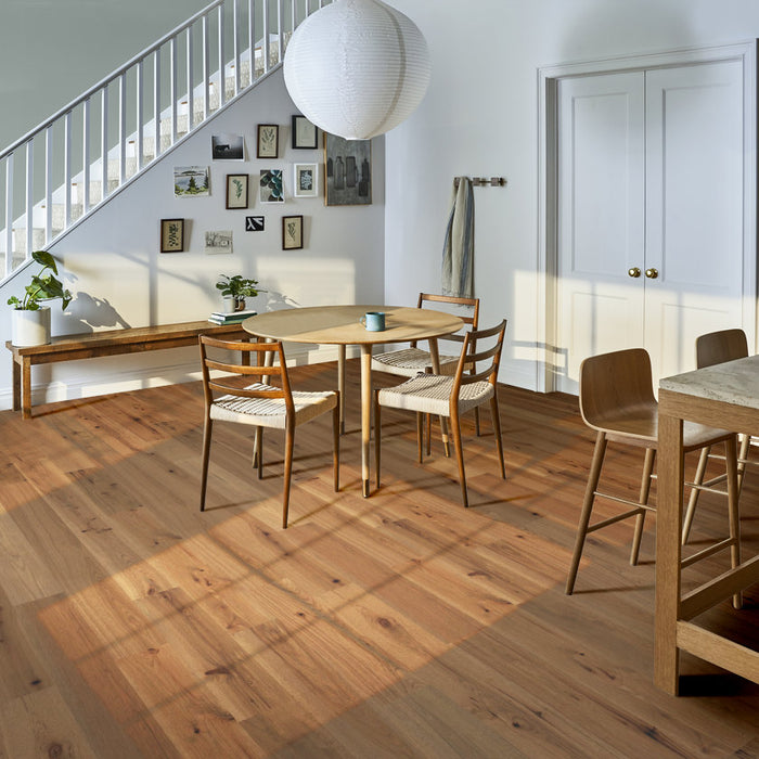 Anderson Tuftex Hardwood - Imperial Pecan - Engineered Hickory Hardwood - Flaxen floor installation