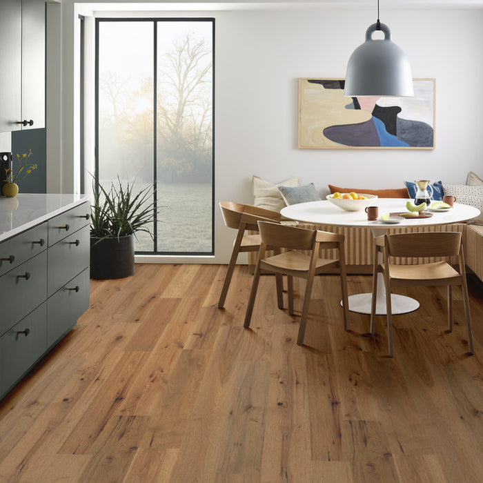 Anderson Tuftex Hardwood - Imperial Pecan - Engineered Hickory Hardwood - Flaxen floor installation