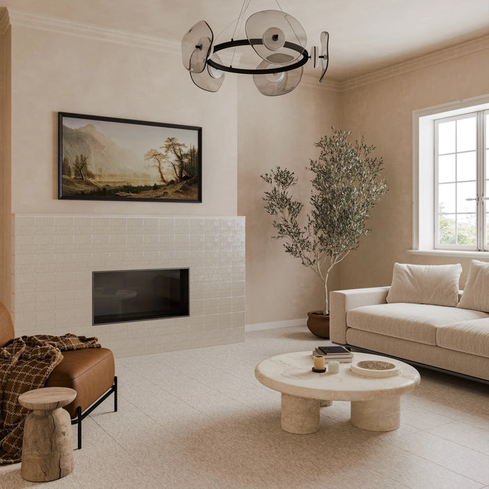 AlysEdwards - Filose - 12" x 24" Matte Porcelain Field Tile - Bastin Beige Installed