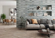 Maniscalco - Alhambra 2.5 in. x 8 in. Ceramic Tile - Lago Mix wall installation