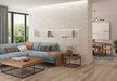 Maniscalco - Alhambra 2.5 in. x 8 in. Ceramic Tile - Crema Mix wall installation