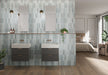 Maniscalco - Alhambra 2.5 in. x 8 in. Ceramic Tile - Lago Mix wall installation