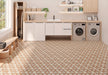 Maniscalco - Alhambra 8 in. x 8 in. Porcelain Hex Deco Tile - Yasmina floor installation