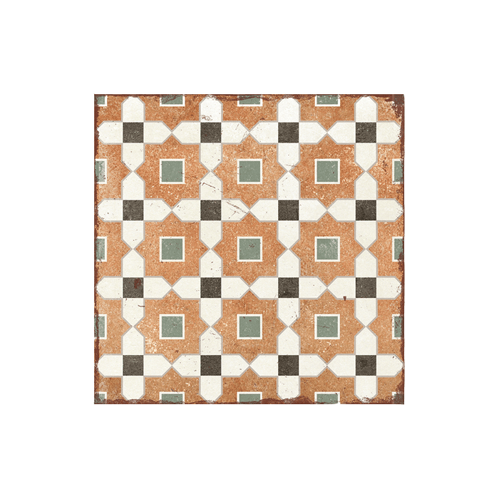 Maniscalco - Alhambra 8 in. x 8 in. Porcelain Deco Tile - Tessina