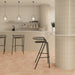 WOW - Sweet Bars 5 in. x 10 in. Glossy Ceramic Mosaic - Greige wall installation