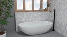 MTD - Argos Collection - 4.5 in. x 9 in. Porcelain Wall Tile - Creta Installed