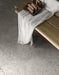 Tesoro - Shellstone Series - 24 in. x 48 in. Rectified Porcelain Tile - Grey floor installation