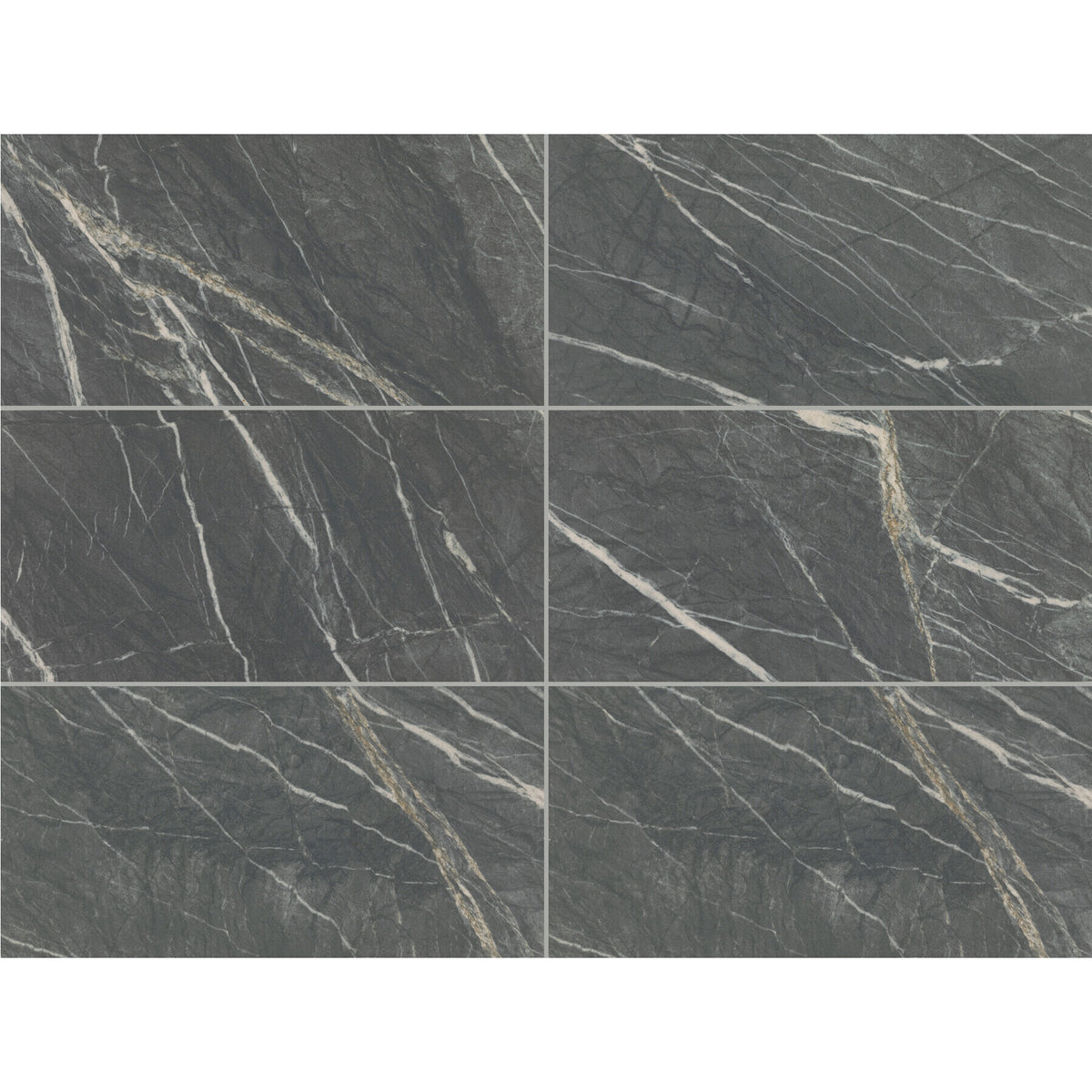 American Olean - Foyer 12 in. x 24 in. Colorbody Porcelain Tile - Matte Steely Variation View