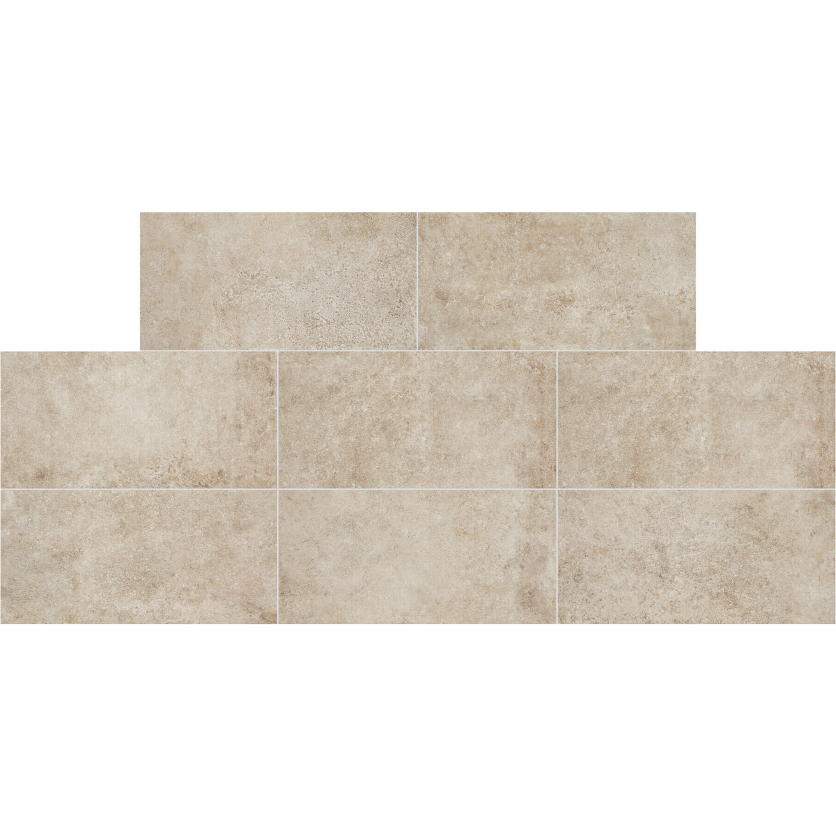 American Olean - Historic Limestone - 12&quot; x 24&quot; - Glazed Porcelain Tile - Native - Matte