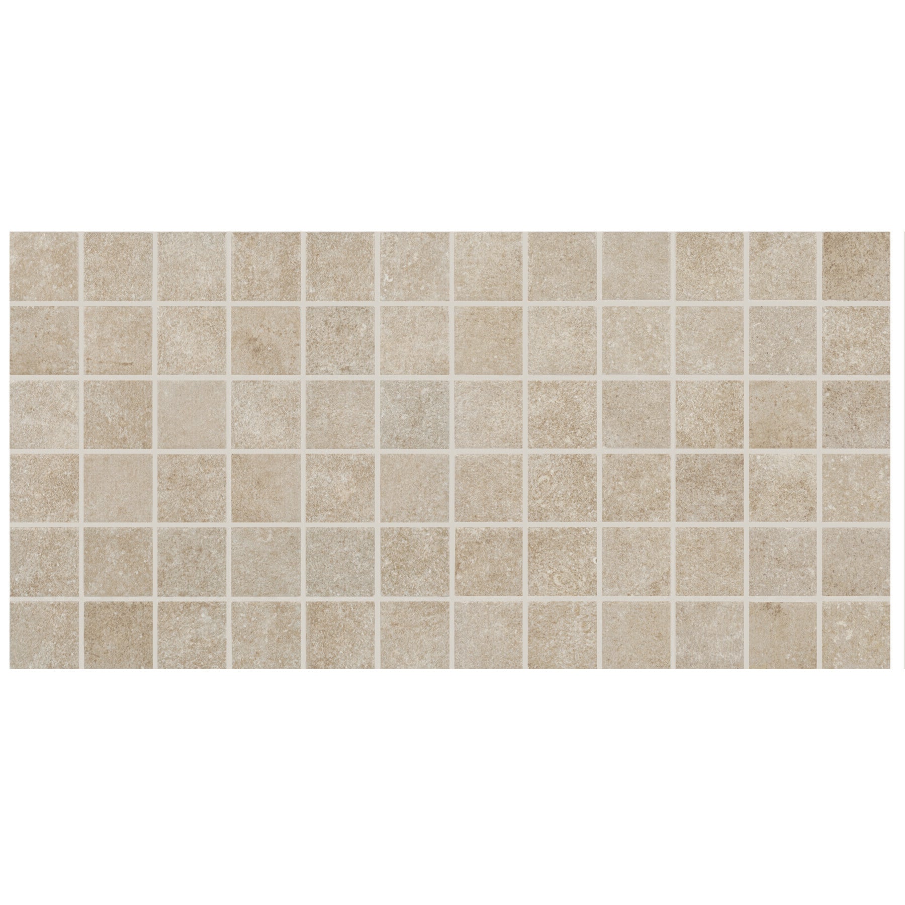 American Olean - Historic Limestone - 2" x 2" - Glazed Ceramic Mosaic - Native - Matte