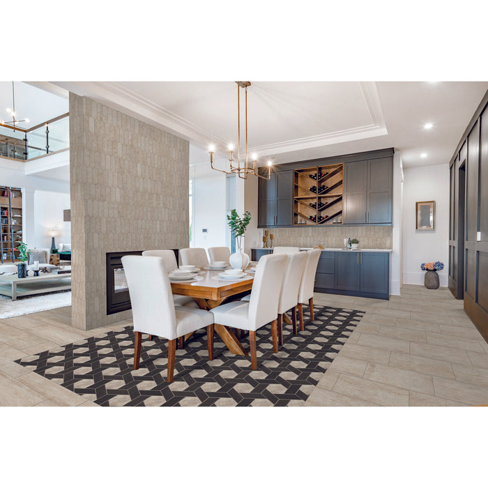 American Olean - Historic Limestone - 24" x 48" - Glazed Porcelain Tile - Native - Matte Installed